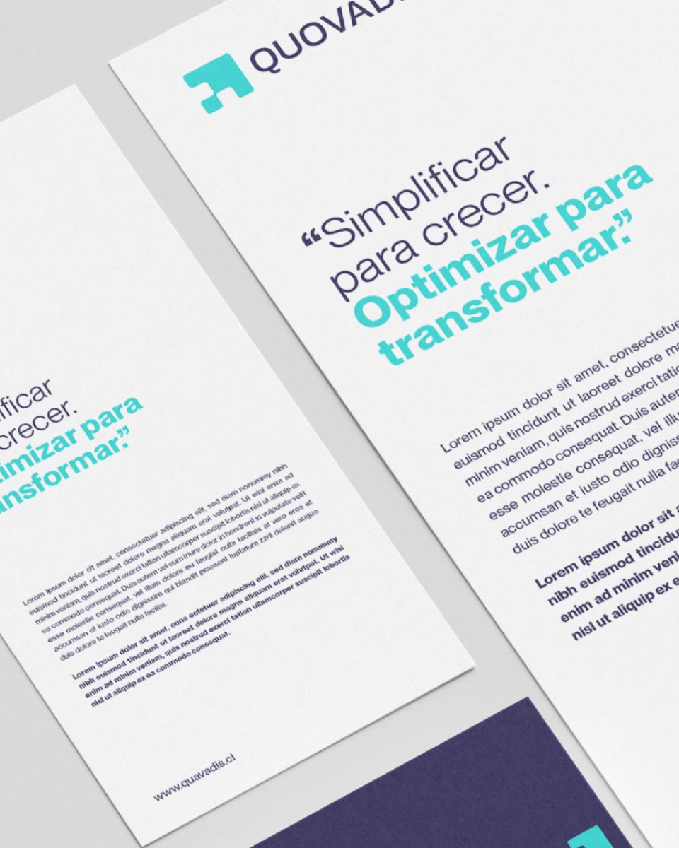 holismostudio's tweet image. Transforming processes is transforming businesses.

For Quovadis, we developed a brand identity that reflects clarity, direction, and strategic thinking.

A clean, structured visual system that translates complexity into simplicity—driving efficiency and growth.

#design #brand