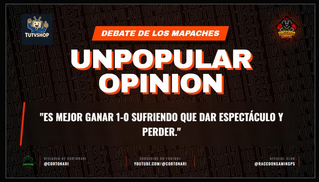 RaccoonGamingPS's tweet photo. ¡Buenos días a los que no temen a la verdad! ☀️🦝

Vamos a agitar el avispero desde temprano con una "Unpopular Opinion" de Clubes Pro que os quitará el sueño. 🐝🔥

Nosotros lo tenemos claro... ¿Y vosotros? Os leemos abajo. 👇🧡

#Esports #DebateRaccoon #RaccoonGaming https://t.co/c9vH27k9xB