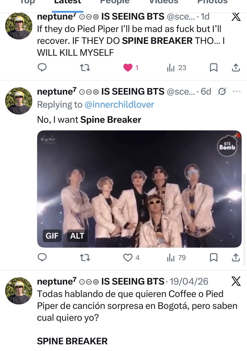 neptune⁷ ⊙⊝⊜ IS SEEING BTS tweet media