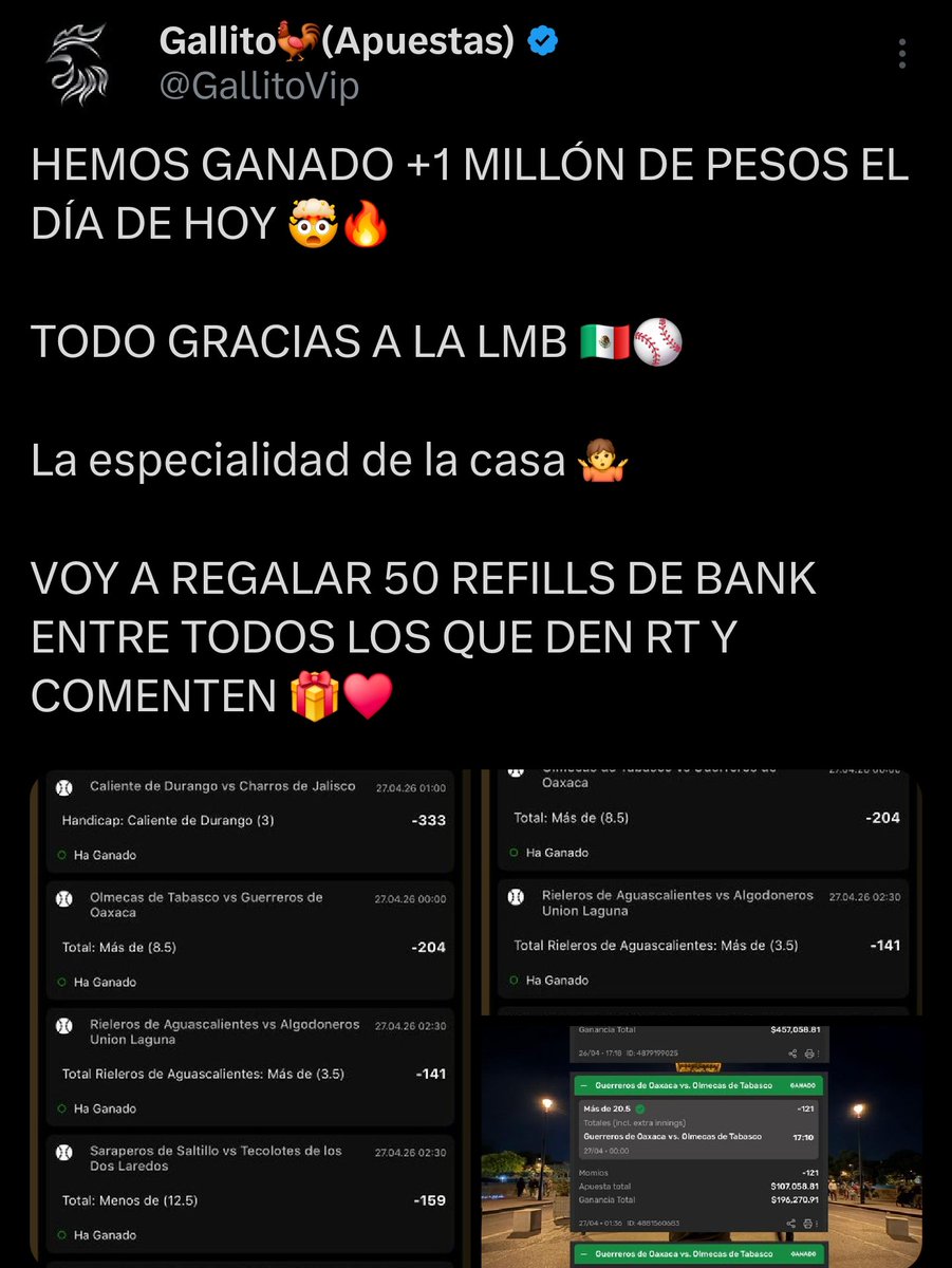 PICKS DE TIPSTERS GRATIS tweet media