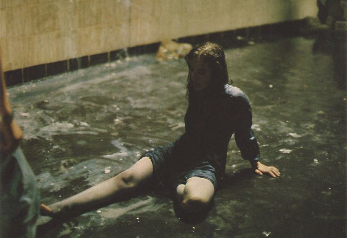 isabelle adjani on the set of possession, 1981