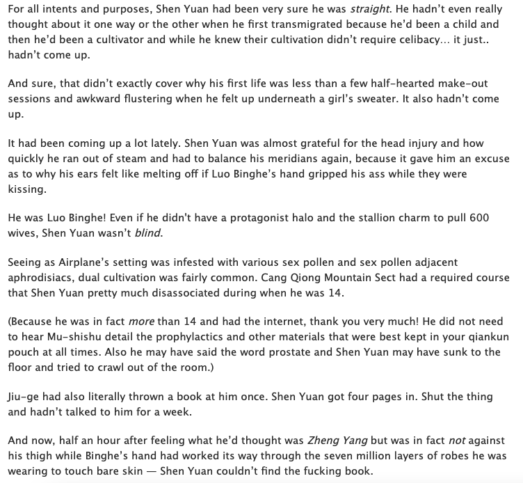 waffle_fancy's tweet image. A Special Existence | ~37K | M | In Progress {RTs ❤️)} #svsss #bingqiu Chapter 5 updated!  

It only takes a literal head injury for Shen Yuan to finally realize Binghe wants to smooch. Also Immortal Alliance Conference ahoy.

archiveofourown.org/works/82634641…