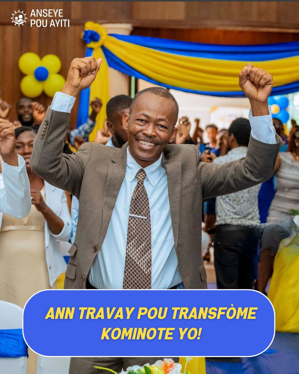 AnseyePouAyiti's tweet image. 🇭🇹Chanjman an posib! Ann nou travay ansanm pou nou gen kominote ki baze sou jistis sosyal, ekite ak edikasyon pou TOUT moun.

🇭🇹Change is possible! Together, we can create communities built on social justice, equity, and education for ALL.

#Communities #Haiti #APA #Leadership