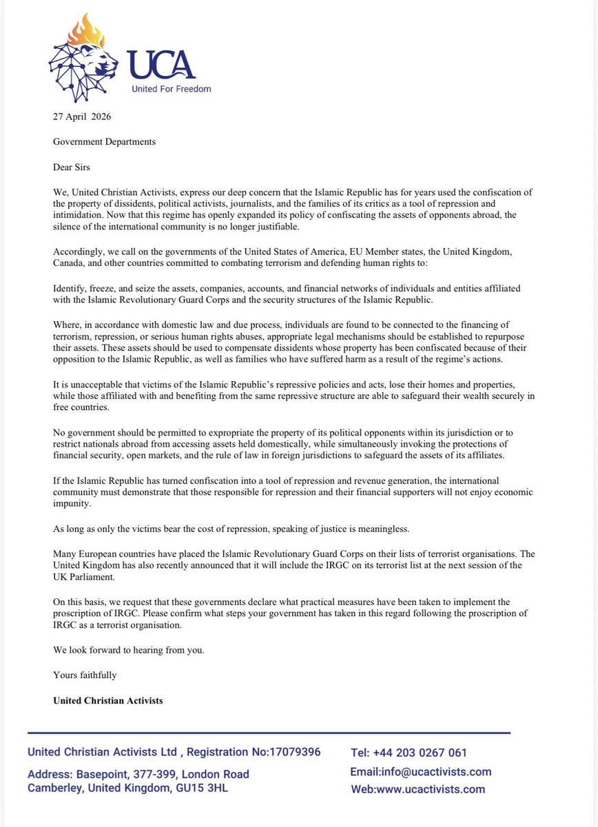 United Christian Activists tweet media