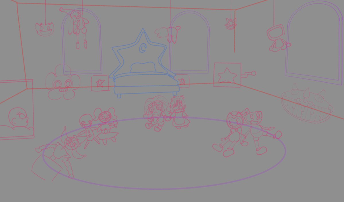 LuluItsLazy's tweet image. #WIP
1006 room! How many characters you see in here? Do you know them?👀

This is about #LazyCrittersAU i just wanted to make this because 1006 is my son omg🥹 see you soon! Byebye♡