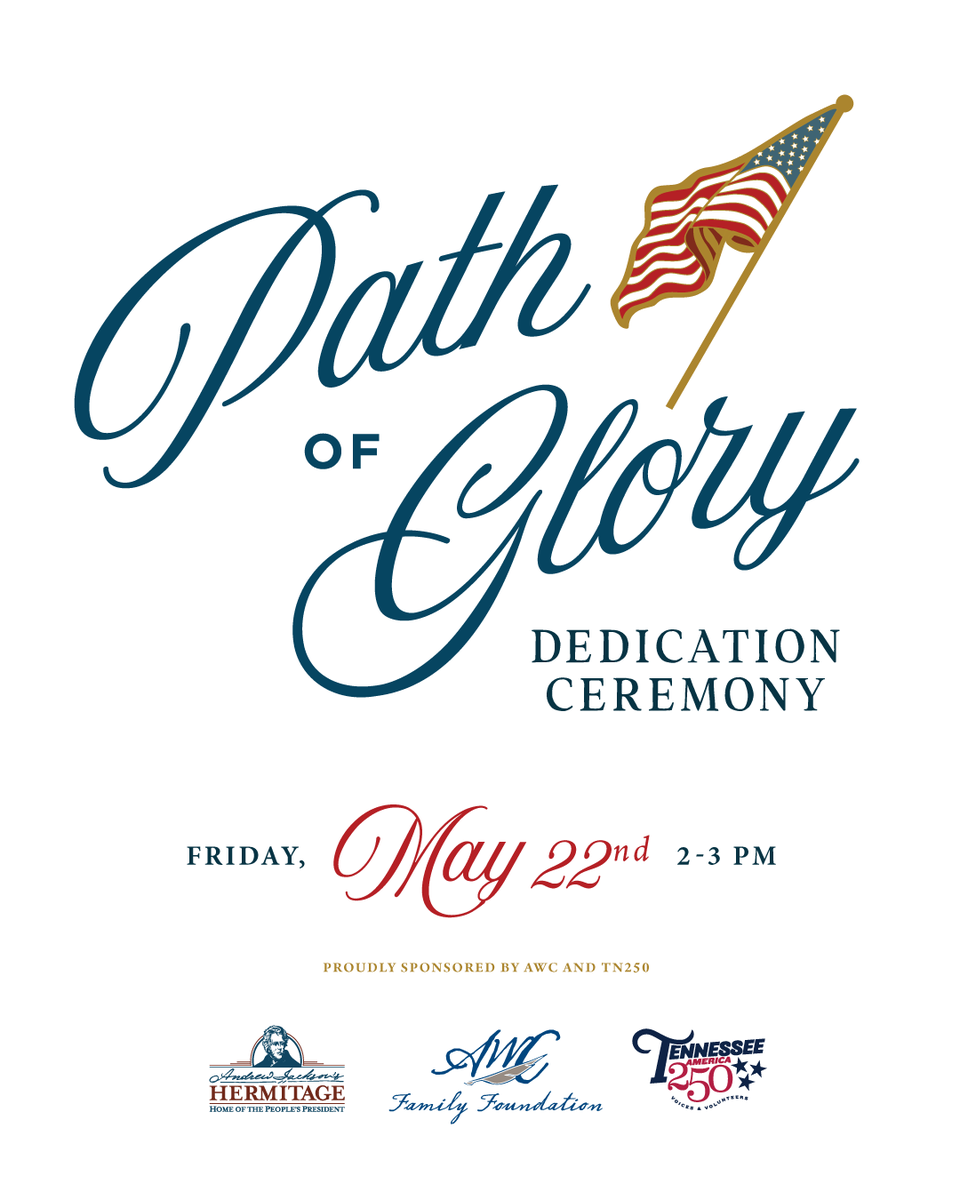 ajhermitage's tweet photo. Big stories. Historic moments. All happening this May.
May 5: Lafayette Visits The Hermitage with Author Ryan Cole
May 13: 125th Spring Outing
May 22: Path of Glory Dedication Ceremony with Governor Bill Lee
๐ Tickets: https://t.co/V0o3EDjb4N
#NashvilleEvents #ExploreTN https://t.co/HoOAkSXoTe