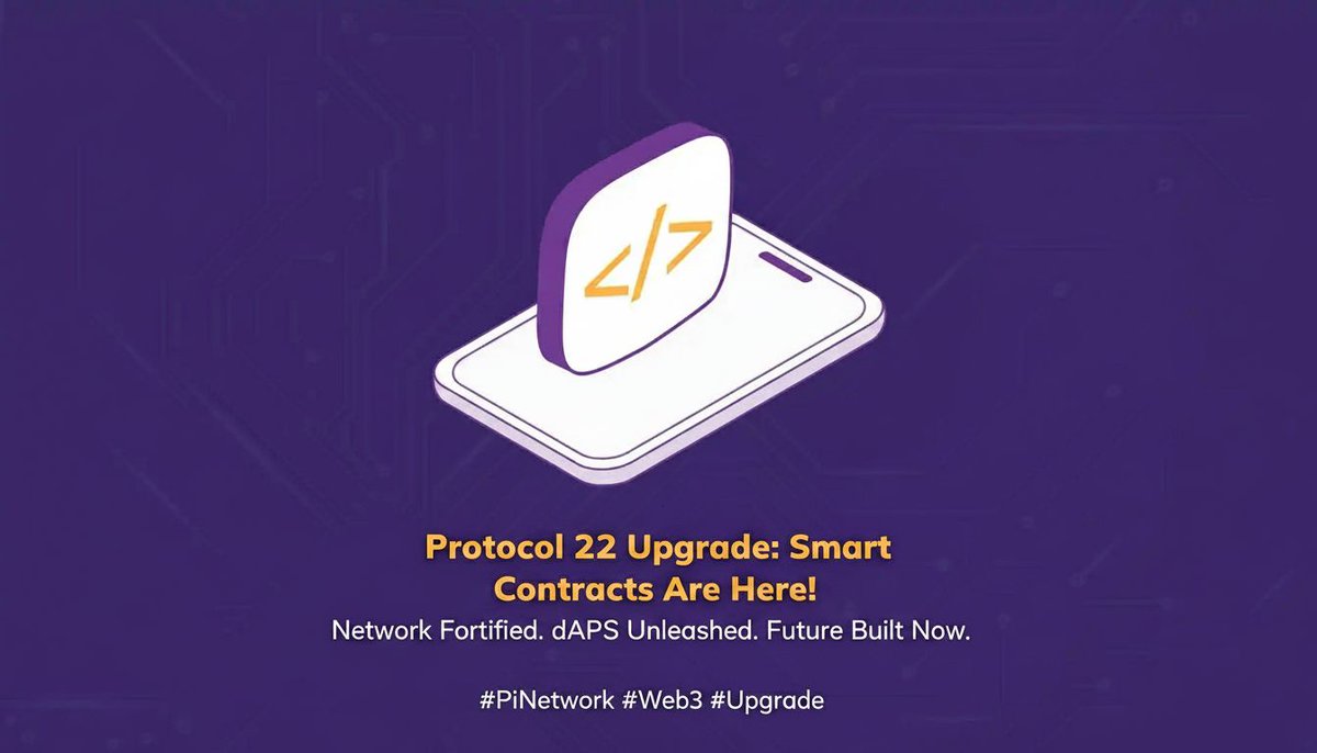 sundaypeter8110's tweet image. Deadline day! The mandatory Protocol 22 upgrade is here, enabling full smart contracts. This foundational step boosts security for 18M+ Pioneers and unlocks a new era of dApps. The future is being built now! #PiNetwork #Web3 #Upgrade