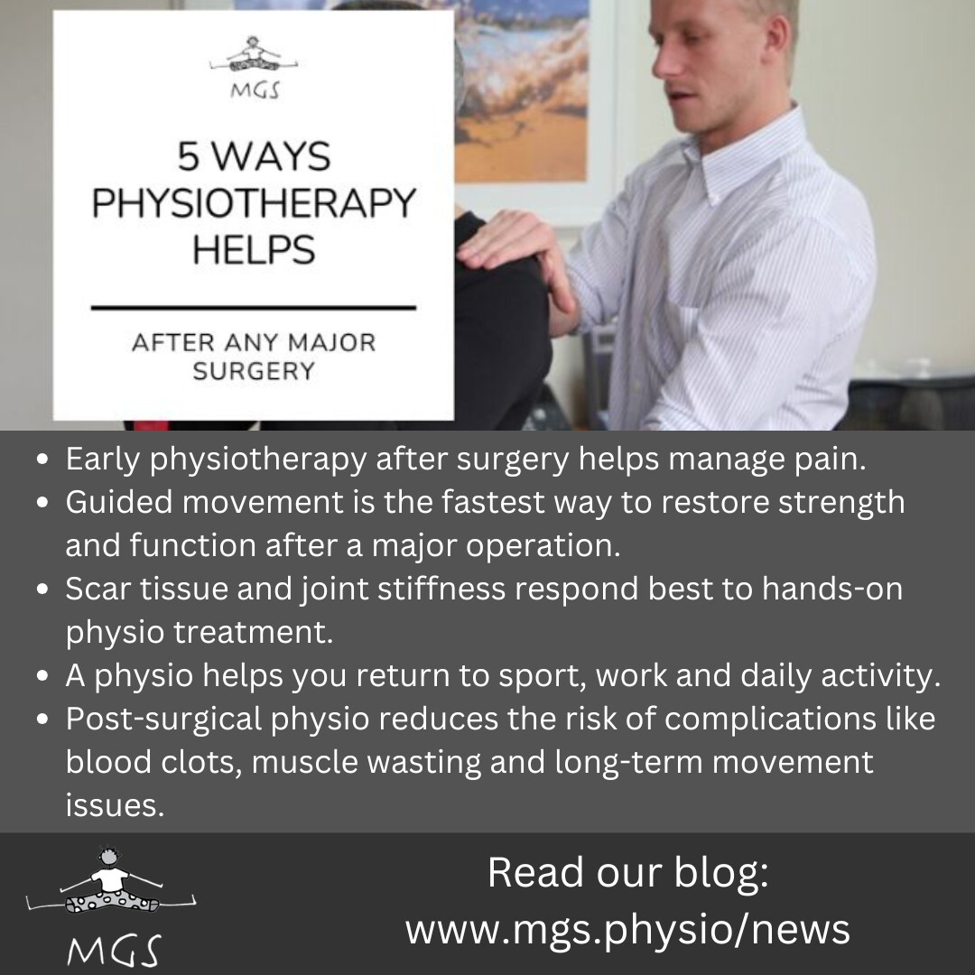 Major surgery is a big deal. The operation itself is just the beginning. What happens in the weeks and months after is what determines how well you actually recover.

rpb.li/W7gE

#mgsphysio #surgery #hipreplacement #knee #physiotherapy