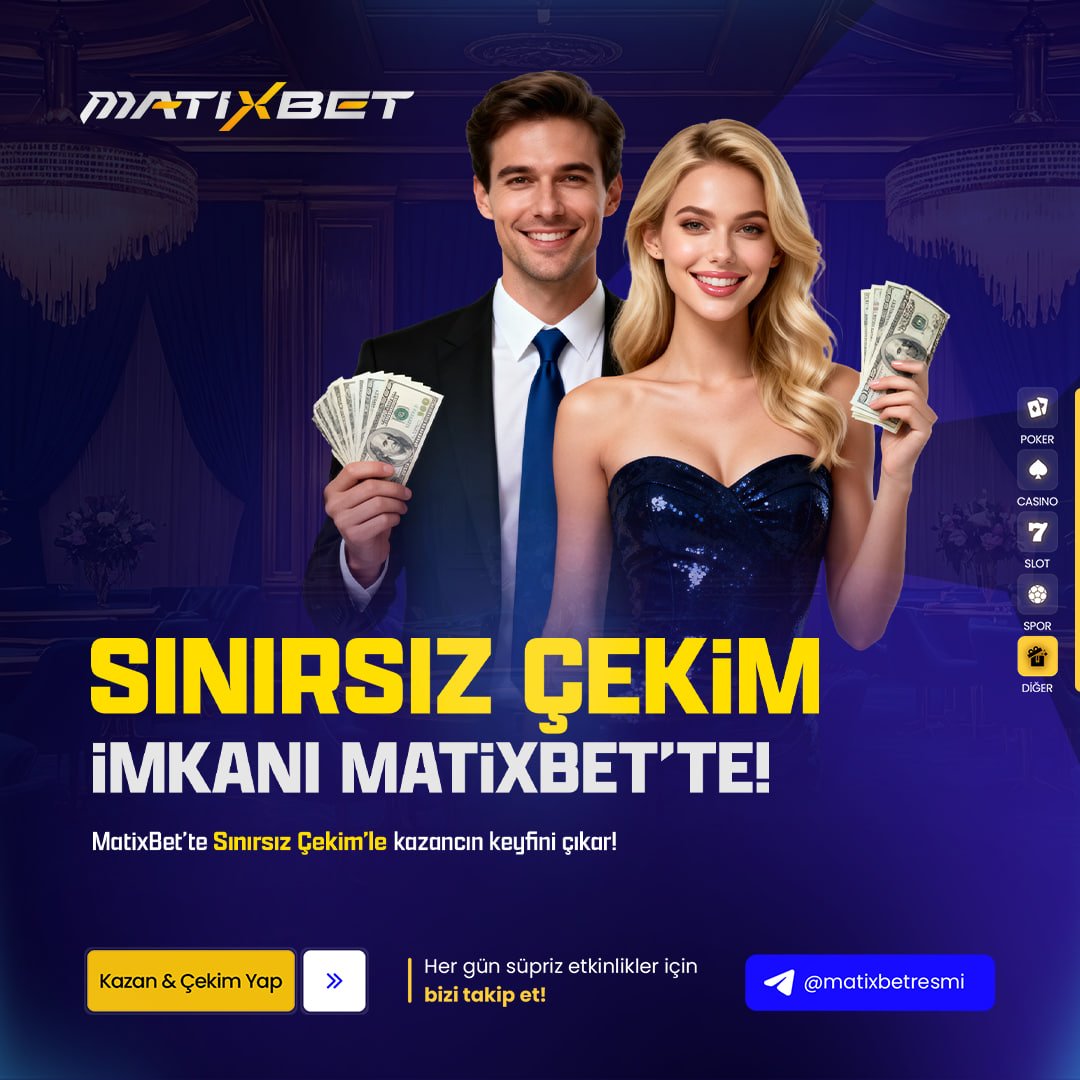 matixbet's tweet image. 😎 MatixBet’te sınırlar ortadan kalkıyor.

⭐ Sınırsız çekim imkanı ile kazancını dilediğin gibi çek.

✅ Beklemeden, kısıtlanmadan, özgürce.

💕 Kazancın keyfi MatixBet’te çıkar! 

📌 𝗚𝘂̈𝗻𝗰𝗲𝗹 𝗚𝗶𝗿𝗶𝘀̧: matixgir.link/giris

#matixbet #casino #bonus
