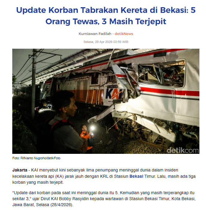 MenteriPekerja's tweet photo. Turut Berduka untuk para korban🥀 🥀

dari sini kita bisa belajar kecelakaan berangkat kerja, Saat kerja dan pulang kerja itu tidak ada di kalender.

please buat para pekerja segeralah minta perusahaannya membayarkan BPJSnya!!! kalo nanti udah kejadian perusahaan mau tanggung jawab emang?

Kecelakaan ga ada yg mau, tapi dia dateng tiba-tiba.