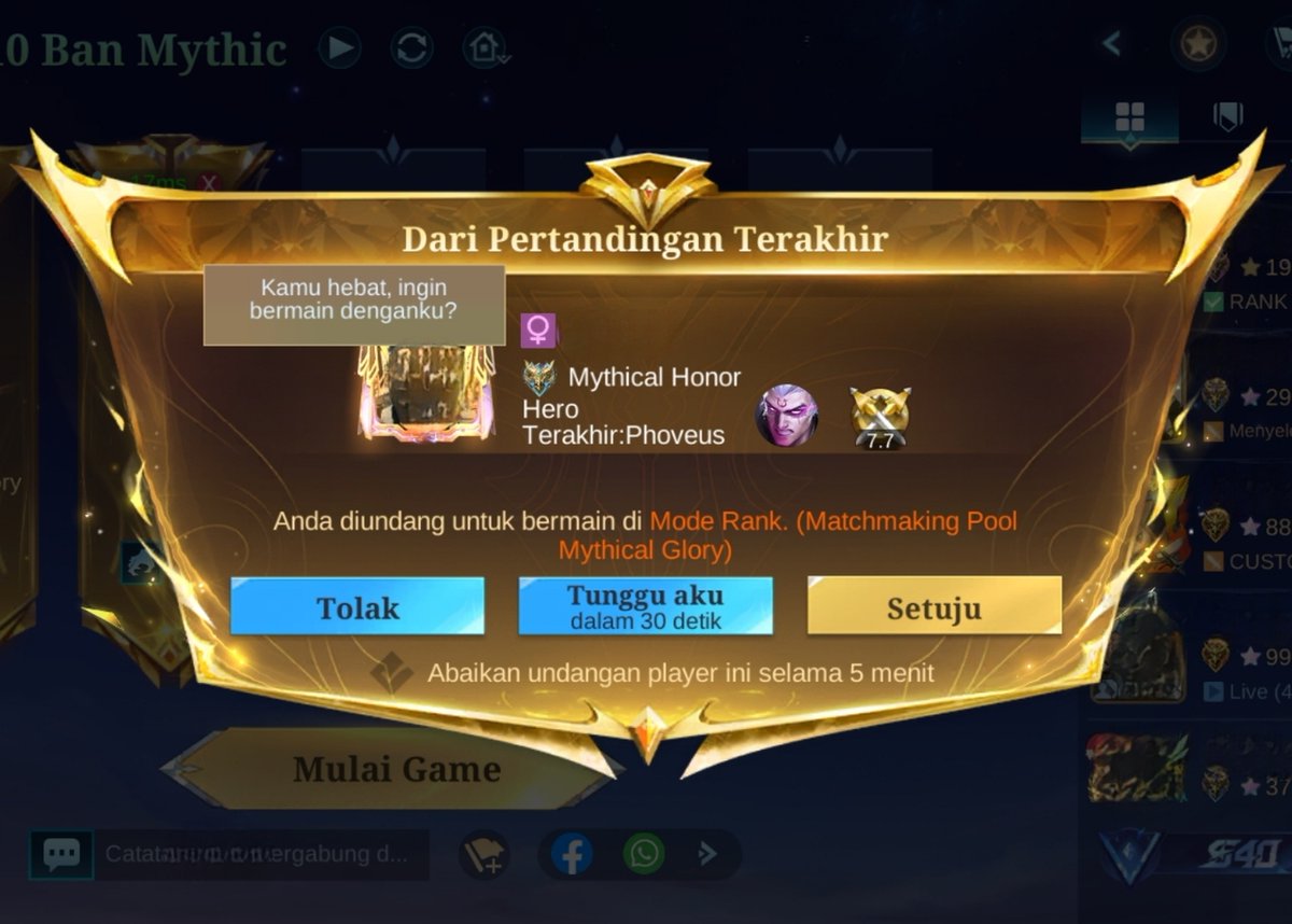 Mobile Legends Menfess tweet media