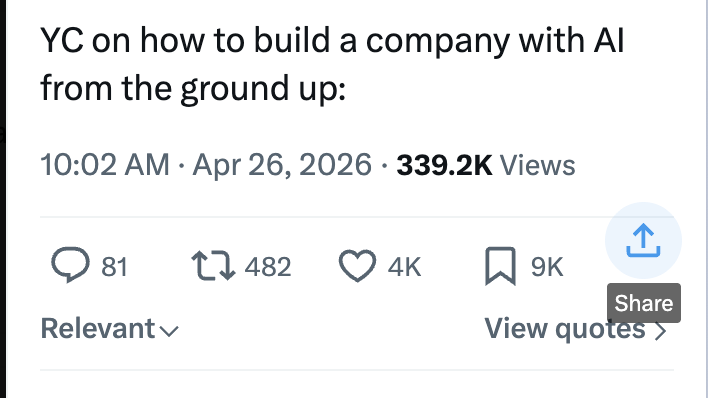aatishdevv's tweet photo. i can detect vibe coding from a million miles now!

the share button on x on desktop is not aligned when opening up an image.

@X @XDevelopers https://t.co/F5HbiepiOf