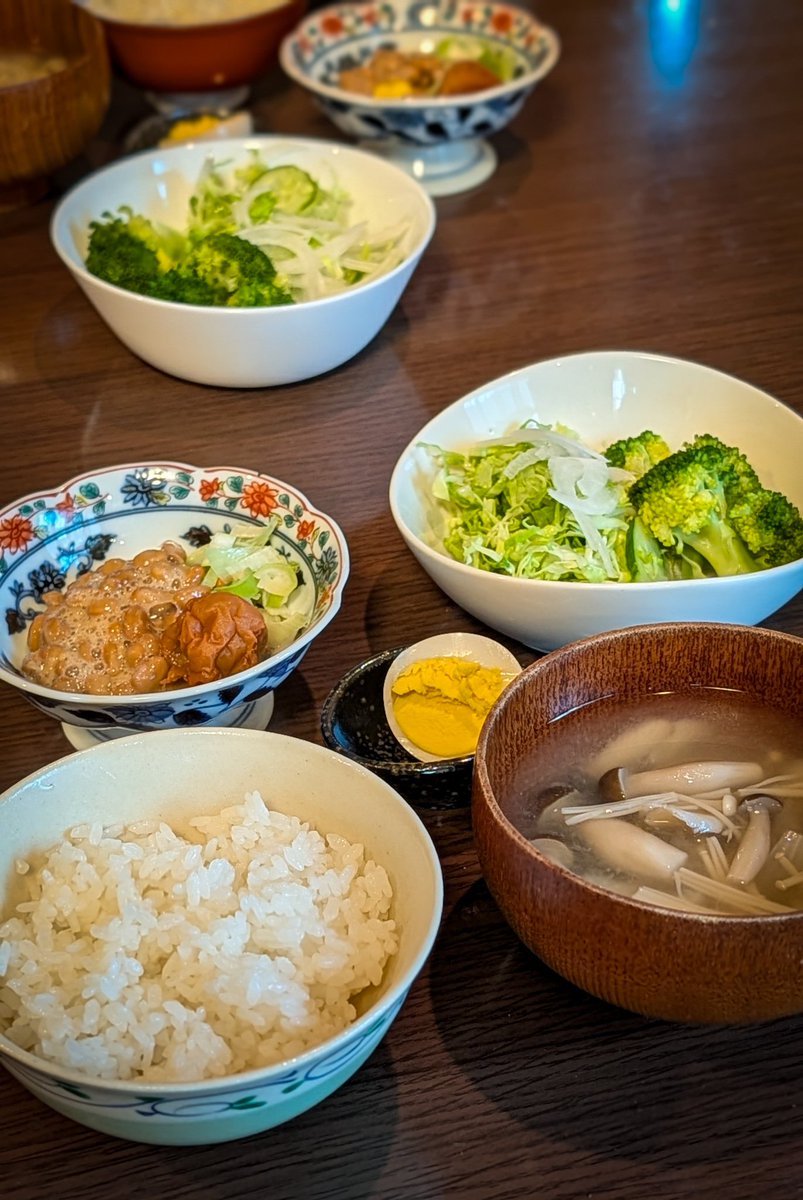 お母さんと朝ごはん🍚