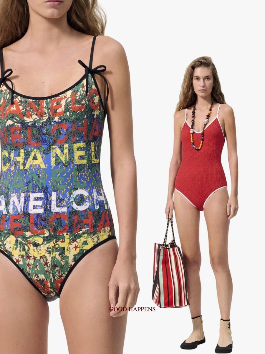 Wow, Lena really did so well styling that red swimsuit from the