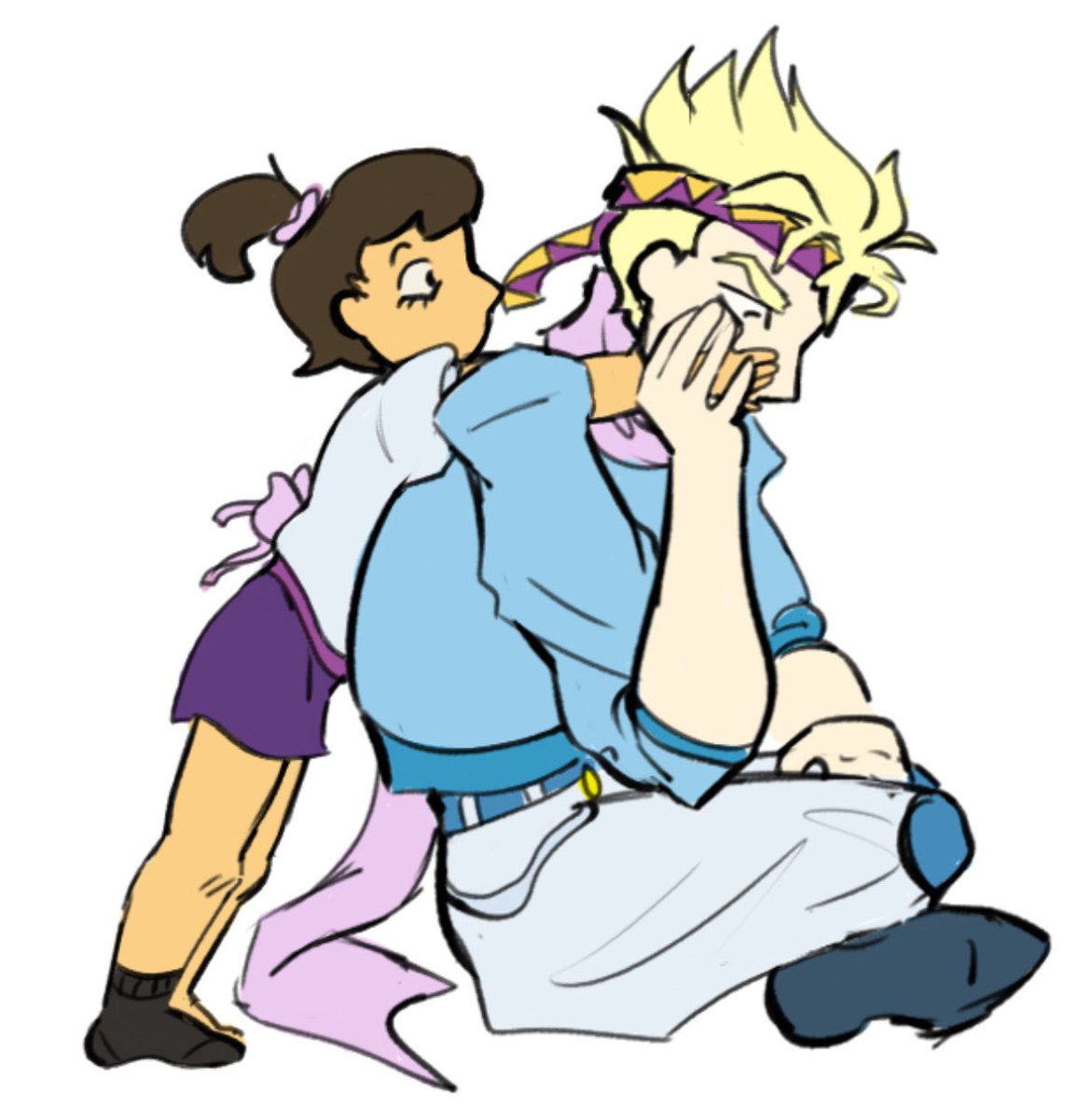 NoYouStudio1's tweet photo. Let’s harass grandpapa #caesarzeppeli #oc #jjba https://t.co/0gvw4tfvn7