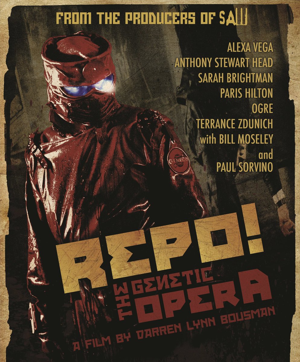 dawnofthediscs's tweet image. Coming soon to 4K UHD

Repo! The Genetic Opera (2008) 4K UHD

A worldwide epidemic encourages a biotech company to launch an organ-financing program similar in nature to a standard car loan. The repossession clause is a killer, however.

MORE INFO/ARTWORK TBA

#Horror #Movienight