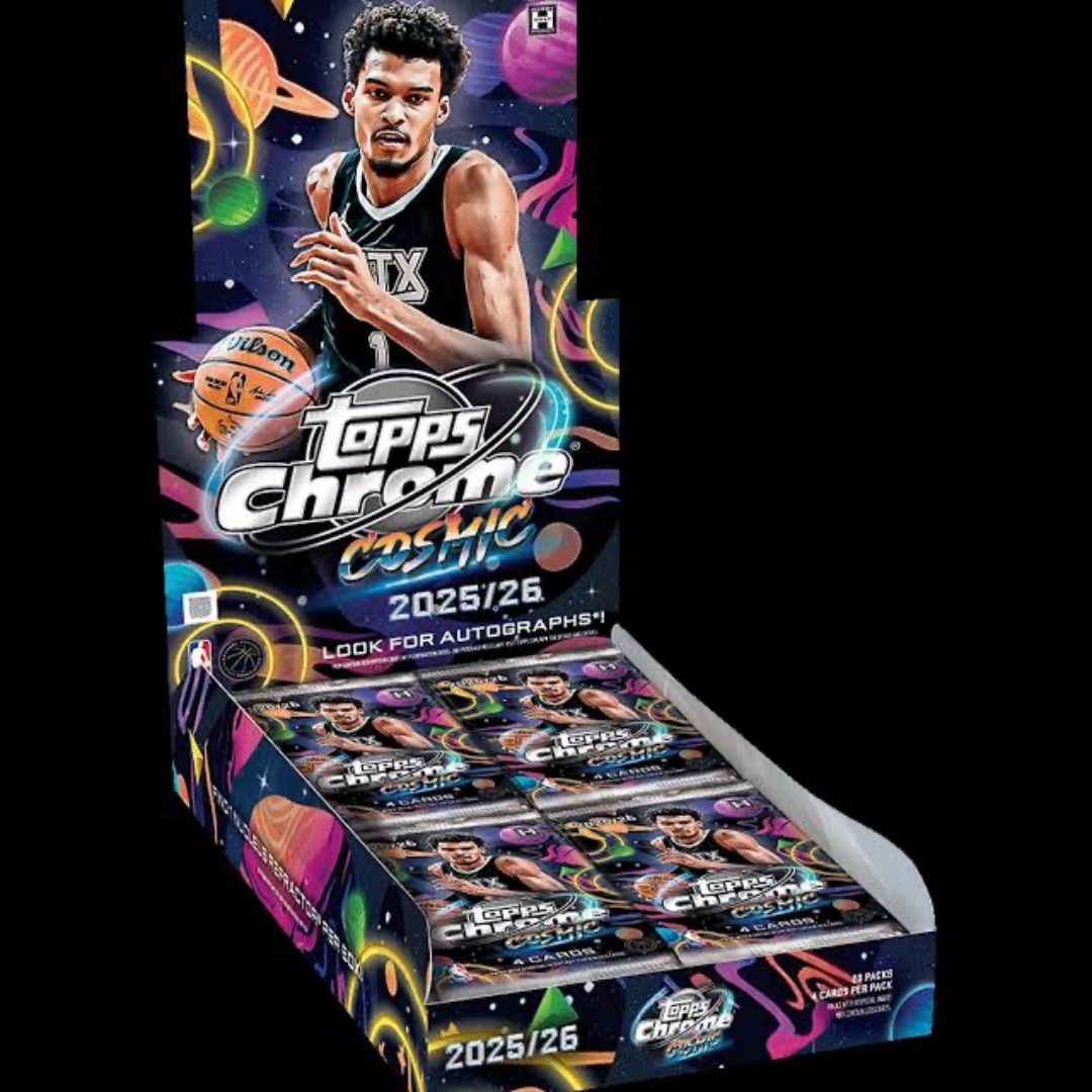 Erraticdrops's tweet image. Stars align on April 29th! 🌠🏀
From LeBron James and Steph Curry to Magic Johnson and Larry Bird, the checklist is LOADED. 💎

Anyone else going for these packs? 📦🛸

#Topps #NBA #LeBronJames #StephCurry #CosmicChrome Who’s chasing the: