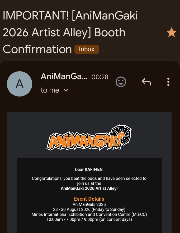 Fien 🌙 ANIMANGAKI, COMIPARA tweet media