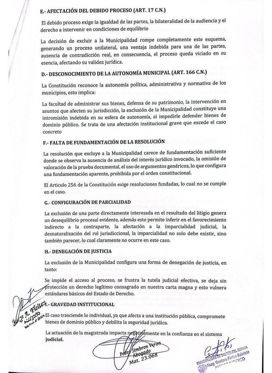 🔴 DENUNCIAN ANTE EL JEM A LA JUEZA MARTA ROMERO POR MAL DESEMPEÑO Y "ABSOLUTA IGNORANCIA" DE LA LEY

◾La justicia en Canindeyú se encuentra nuevamente en el centro de la polémica tras la denuncia formal presentada ante el Jurado de Enjuiciamiento de Magistrados <a href="/Jem_py/">Jurado de Enjuiciamiento de Magistrados</a> contra