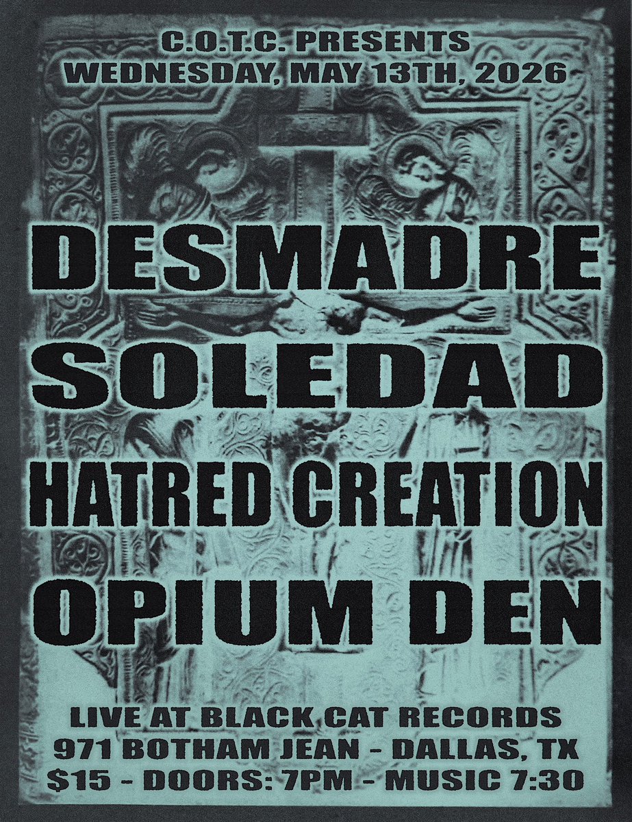 robinsightstx's tweet photo. Desmadre in DALLAS
Come out and make some friends. Tell me about your new band you’re starting or just come hang 💯💯 https://t.co/zuIEwDom0G