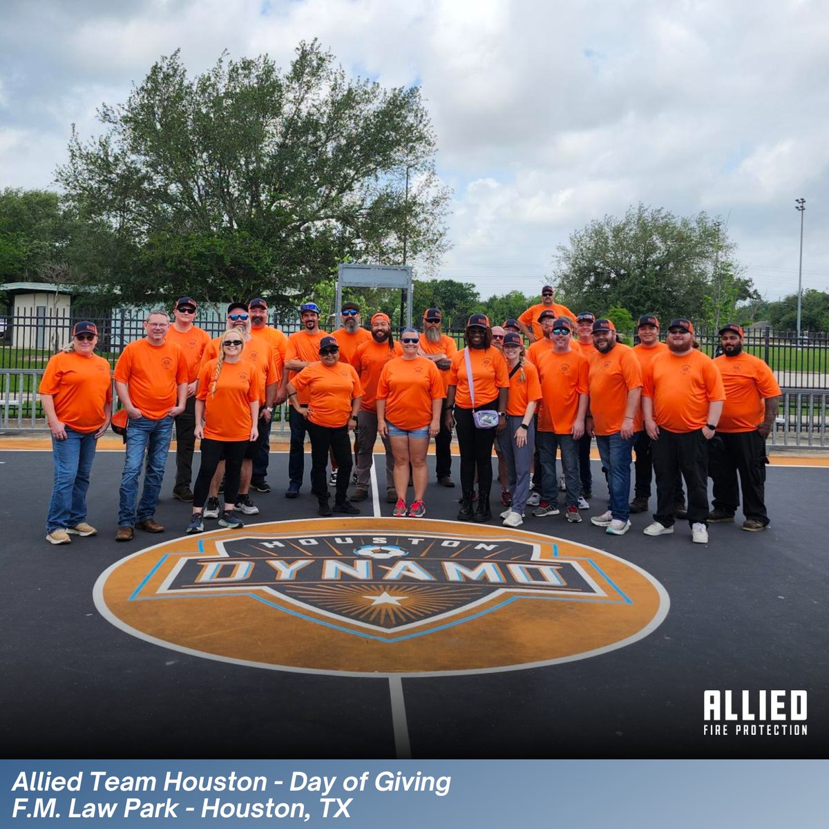 AlliedFirePro's tweet photo. Last week, the torch was passed to our Houston team to take part in our annual Day of Giving, dedicating the day to supporting and serving our local community. Covering six different community service sites, Sunnyside Park, F.M. Law Park, Blackhawk Park, Hermann Park, and Ivy District Park in Houston, TX, and Grace Episcopal Church in Alvin, TX, the day was filled with hands-on efforts aimed at making a lasting, positive impact.
At Allied Fire Protection, giving back isn’t just something we do, it’s a valued part of who we are. Our Day of Giving is a companywide tradition, with each of our offices closing for the day so our teams can focus on supporting the communities that support us. And true to our motto, we work hard and play hard, wrapping up the day with our annual spring picnic.
We’re thankful for the opportunity to partner with Houston Parks and Recreation Department @HPARD, Keep Pearland Beautiful @KPBPearland, and Grace Episcopal Church @grace4alvin. Collaboration with great organizations like these helps guide us to the areas and initiatives that need support the most. Through these partnerships, we’re able to deepen our impact and continue building strong connections within the communities we serve.
Next stop: Austin! Be sure to keep an eye out as our Day of Giving continues!
#CommunityFirst #WeAreAllied #AlliedCares #CommunityImpact #GivingBack #AlliedFireProtection