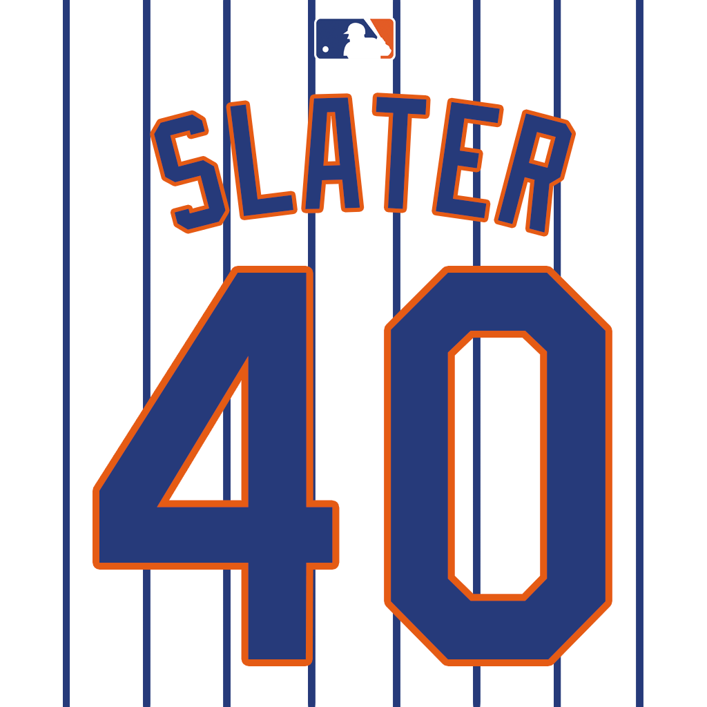 NumbersMLB's tweet image. OF Austin Slater will wear number 40. Last worn by RHP Luis García earlier this month. #Mets
