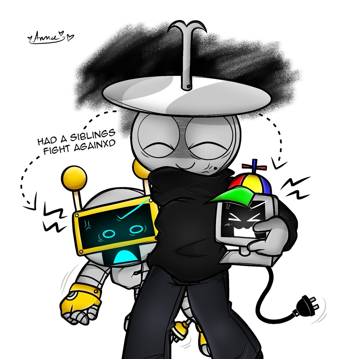 angelika_leyva's tweet photo. I think Clukr had reached his limit of the kids' fighting lolXD💢😅🩶💛💙❤️ #sprunki #sprunkiclukr #sprunkifunbot #sprunkimrfuncomputer https://t.co/Bx02qd3PFB
