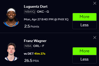NeekDFS's tweet photo. 🏀NBA COLLAB WITH @Dee_rose901 🔥

🌹Dee- Dort OVER 2.5 1Q Points⚡️
🌊Neek- Wagner OVER 26.5 PRA 🪄

🔒LOCK THIS IN BEFORE IT IS TOO LATE🐐

 #PrizePicks | #GamblingX |#NBA https://t.co/sHMunTlZWY