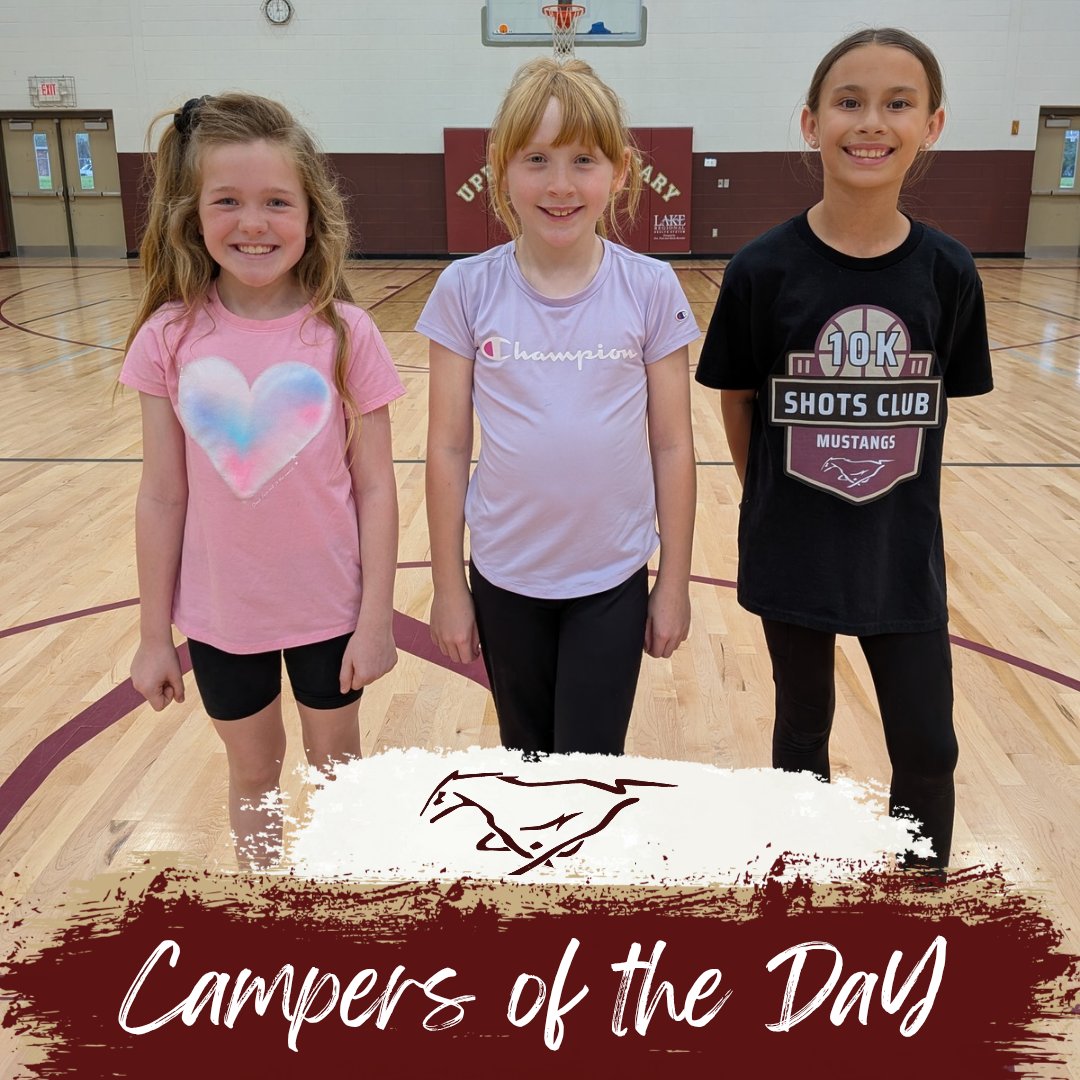 EldonLadyHoops's tweet photo. Campers of the Day for our 1st Day of Youth Camp! ⭐Anistyn, Daisy, Ansley
They stood out for their good attitudes, listening, and trying their best! We'll be back again tomorrow! https://t.co/DTUbdlP0Co