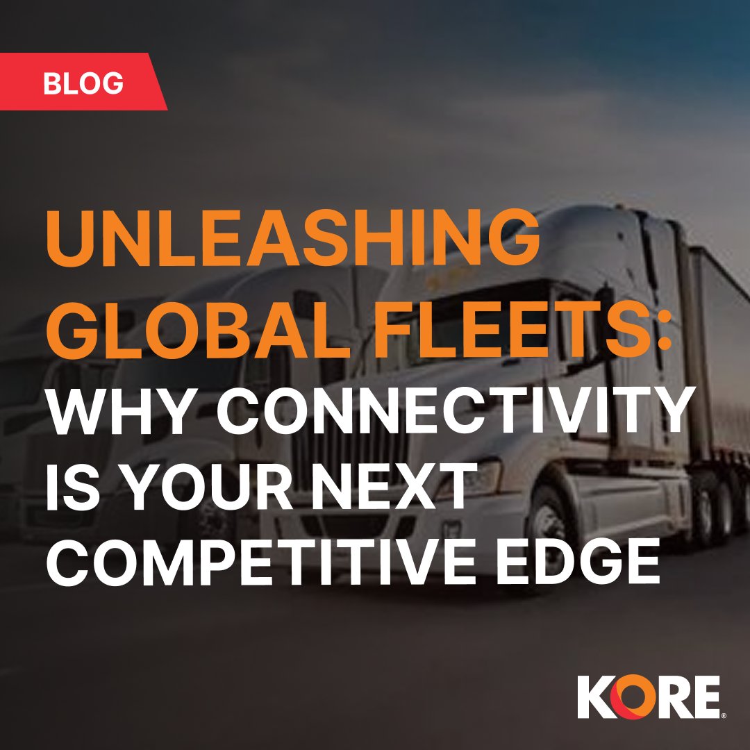KORE_Wireless's tweet image. #Fleet operations depend on visibility.

Across regions and networks, #connectivity keeps assets moving and decisions informed.

As fleets scale, consistency matters more than ever.

Read more: bit.ly/4czdoqt

#FleetManagement #IoTConnectivity #Logistics #IoT