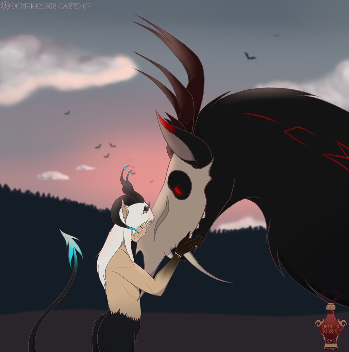 Demon_Elixir's tweet photo. Just a girl and her horse—
I mean
Just the Devil and his creature 🧡 https://t.co/fVXUhz9sWk