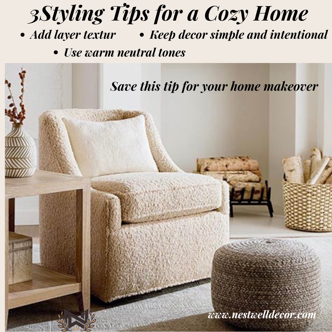 NestwellDecor's tweet image. This cozy chair shows how simplicity and comfort can come together beautifully.
#neutraldecor #cozyhome
nestwelldecor.com