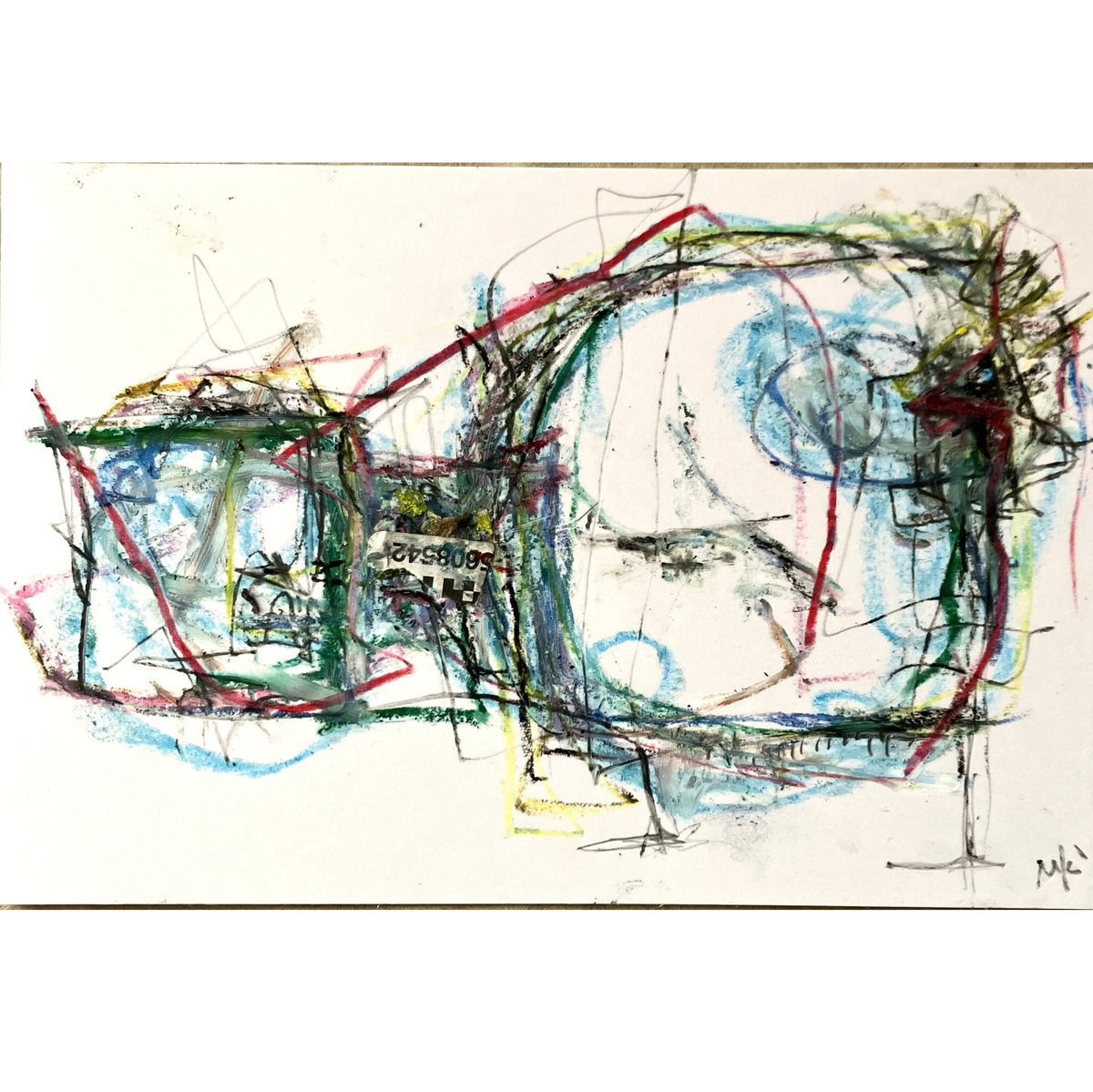 maki_hon's tweet image. お絵描きです^ ^

#drawing #abstract #お絵描き