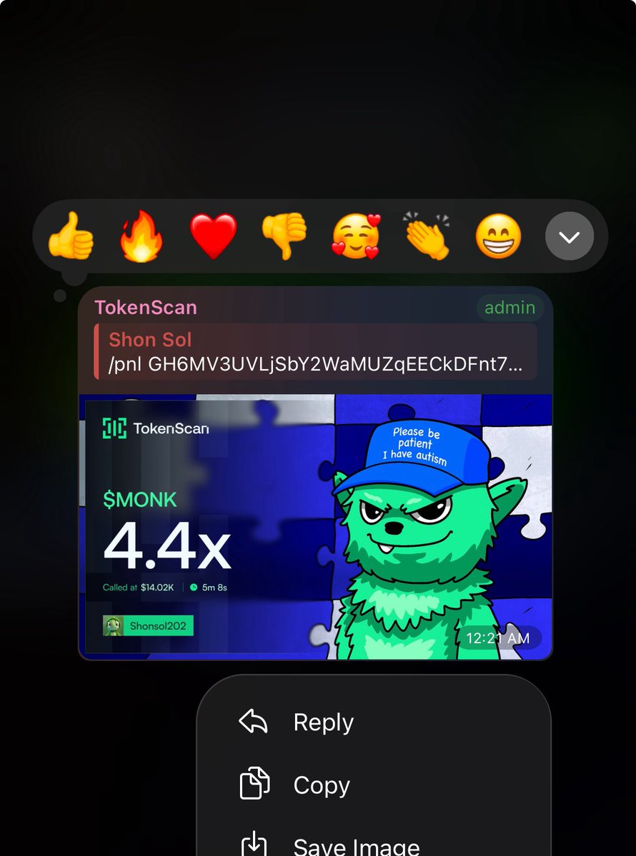Shon_sol202's tweet image. Cool 4x on my call $MONK
TG eating good 🚀

GH6MV3UVLjSbY2WaMUZqEECkDFnt7W4Z7Jrij43gpump
#solana #memecoin #memecoin1000x