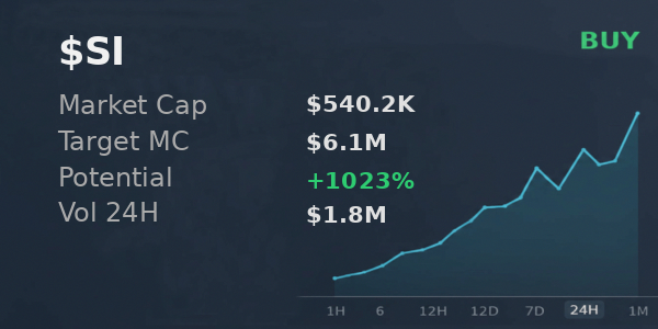 Useerrr2222221's tweet image. $SI popped up on @iScanLive with $6.1M target. hard to ignore  

 #Solana #Memecoin #Crypto #Degen #PumpFun #AlphaCalls #SolanaMemeCoin