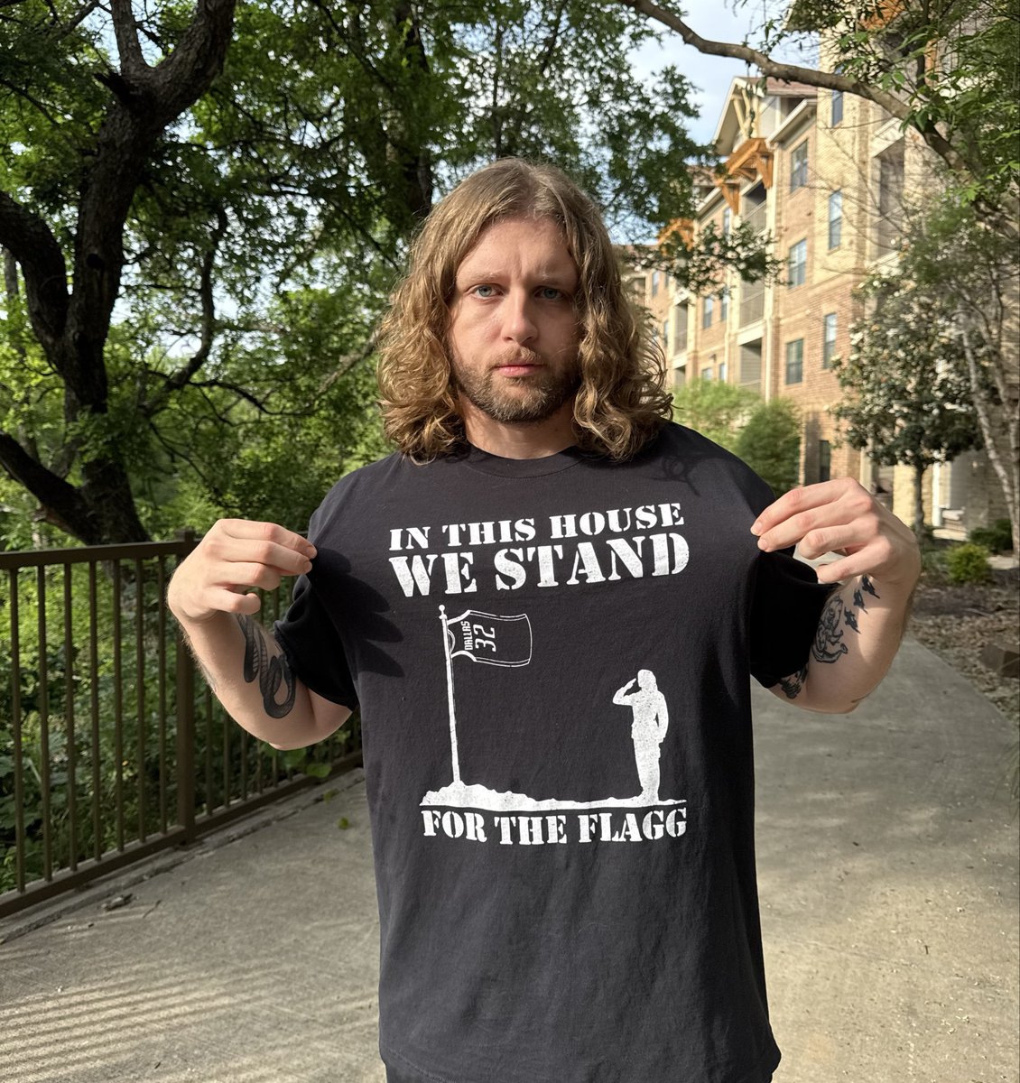 ROTY

IN THIS HOUSE WE STAND FOR THE FLAGG