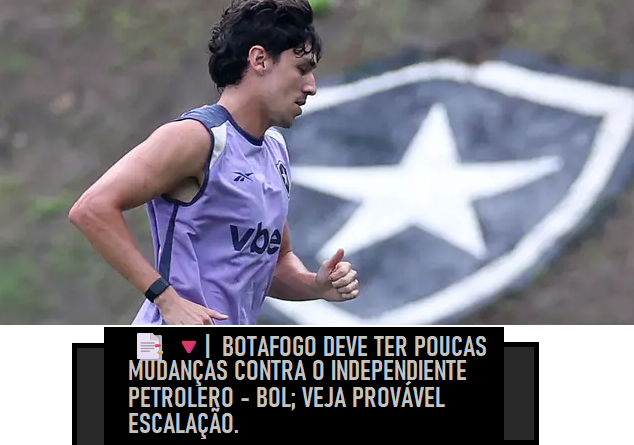 📑🔻| BOTAFOGO DEVE TER POUCAS MUDANÇAS CONTRA O INDEPENDIENTE PETROLERO; VEJA PROVÁVEL ESCALAÇÃO

A provável escalação: Neto; Vitinho (Ponte), Ferraresi, Barboza (Bastos) e Alex Telles; Allan (Medina), Danilo e Montoro; Júnior Santos, Matheus Martins e Arthur Cabral.

Fonte: GE