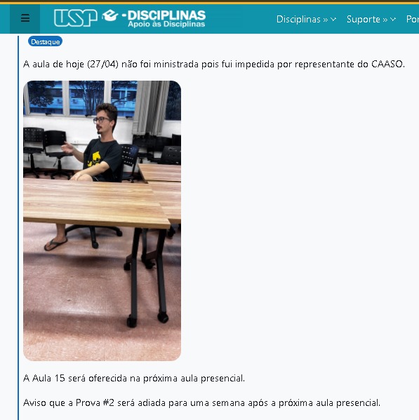 slc saí até no Moodle kkkkkk greve é legal façam greve