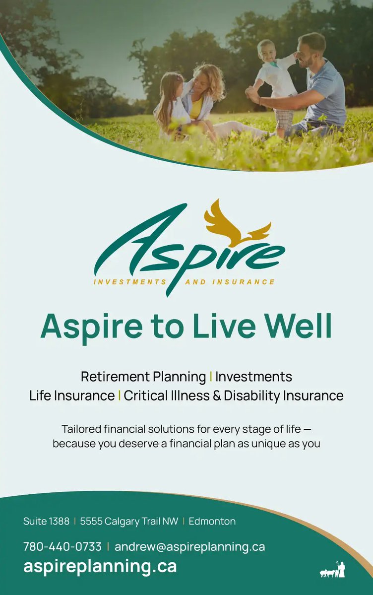 TSG_Canada's tweet image. Aspire Investments &amp;amp; Insurance Ltd.
📞780.440.0733
aspireplanning.ca

📈 Our team takes the time to get to know your immediate needs, understand your long-term goals &amp;amp; manage risks moving forward.

🌎Edmonton

#christianbusiness #shepherdsguide #aspireinvestments #insurance