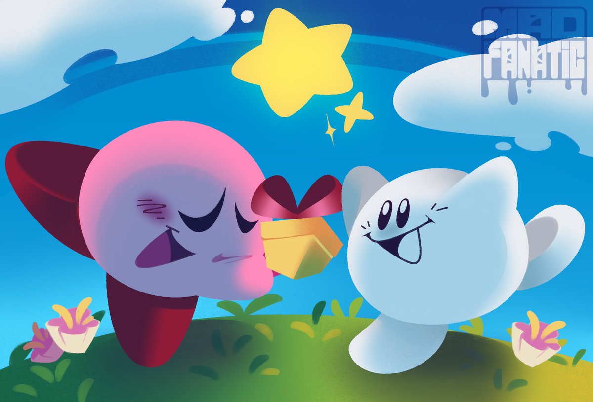 the_mad_fanatic's tweet image. Aaaaand Of Course. HAPPY BIRHTDAY KIRBY!!!
#kirbyfanart #Kirby #Nintendo