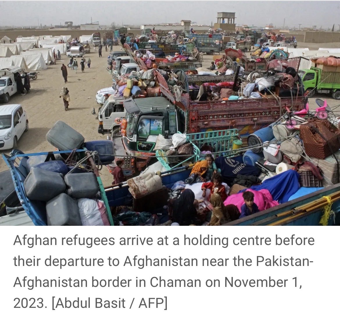 April 2026

Pakistan's Illegal Foreigners
Repatriation Plan (IFRP) reflects state-led refoulement on an industrial scale

Launched in October 2023, the deportation campaign had, by February 2026, removed over one million Afghans, including many undocumented 

Lokmat Times