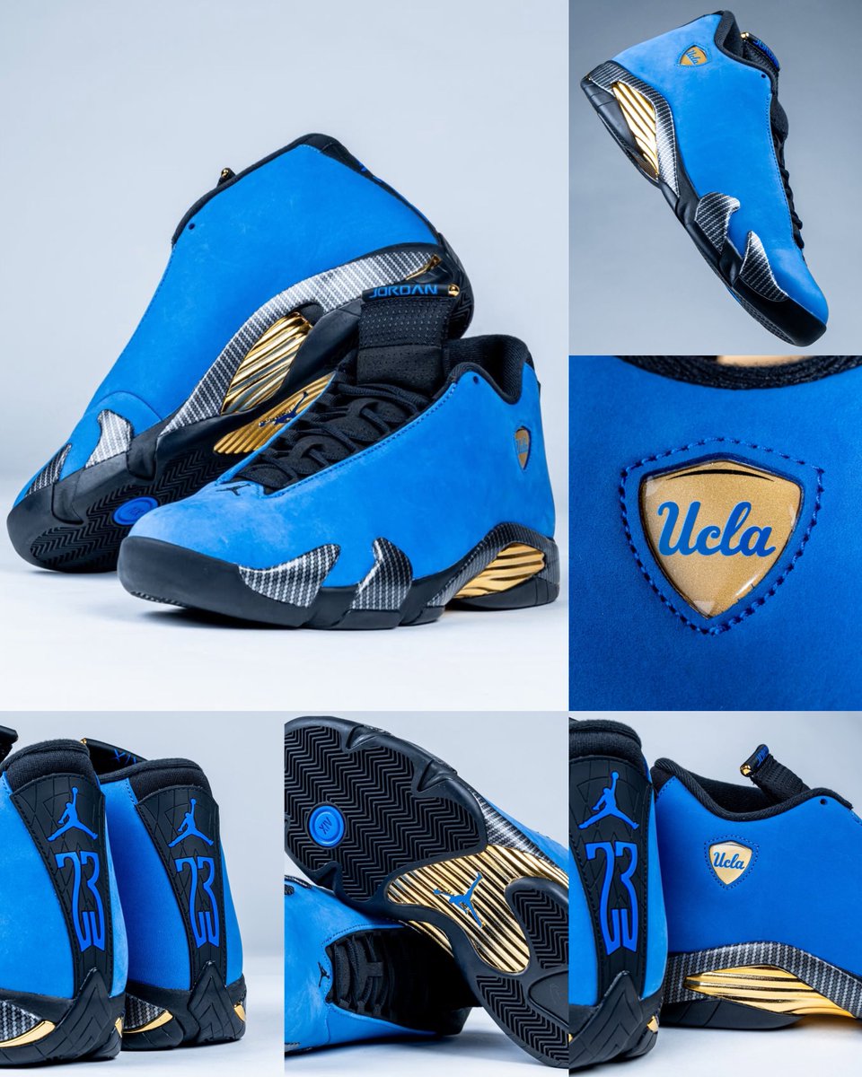 UCLA might have the best Air Jordan 14 PE so far 🥶🥶