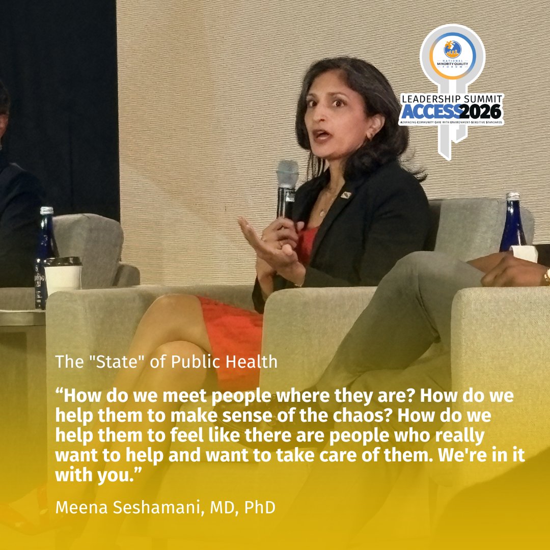 NMQF's tweet photo. The future of public health starts with honest conversations and bold solutions.
Don’t miss this timely conversation—watch the last day of the #NMQFSummit2026, tomorrow.
#nmqfaccess2026 #nmqf #nmqf40under40 #nmqfsummit #nmqfannualsummit https://t.co/P6VXkLG3B5