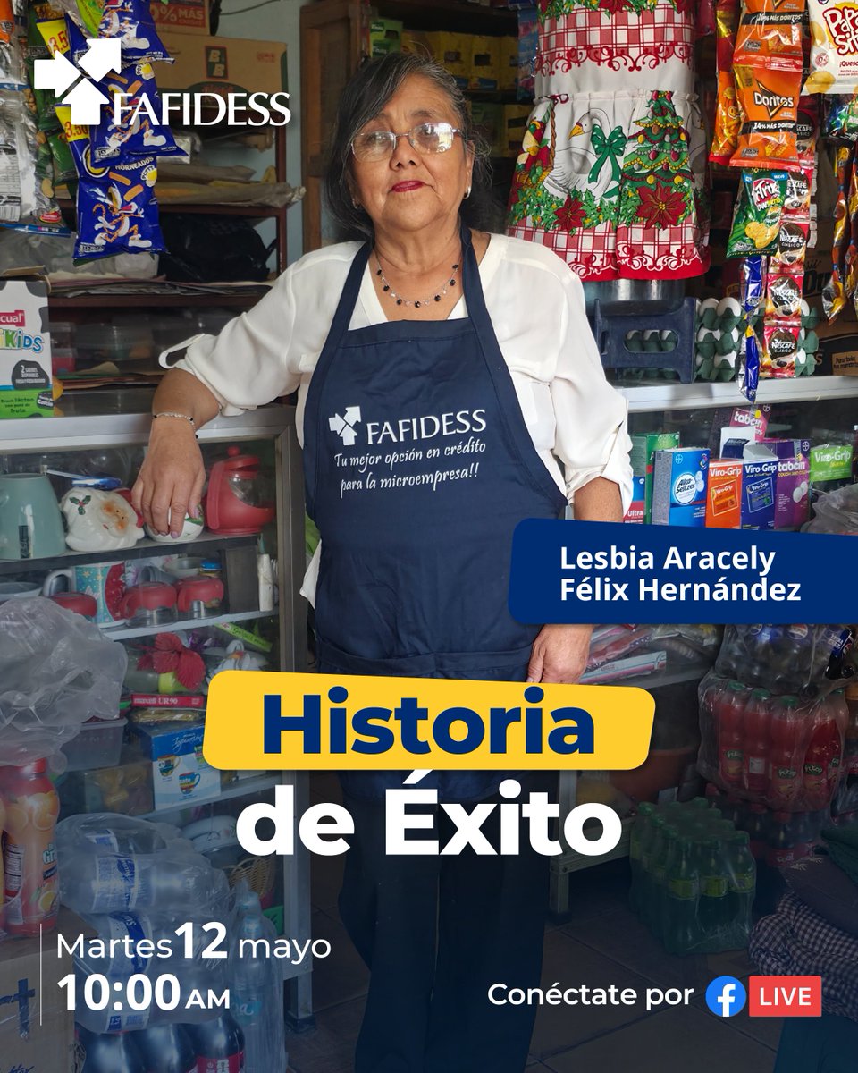 fafidess's tweet photo. 🌟 Historias reales que inspiran a seguir adelante

Detrás de cada negocio hay una historia de esfuerzo, decisiones valientes y sueños que no se detienen.

🗓 Martes 12 de mayo
⏰ 10:00 a.m.
🔴 Facebook Live

🎥 Conéctate y sé parte de esta historia.

#HistoriasDeExito
#FAFIDESS https://t.co/zo61L4WMJZ