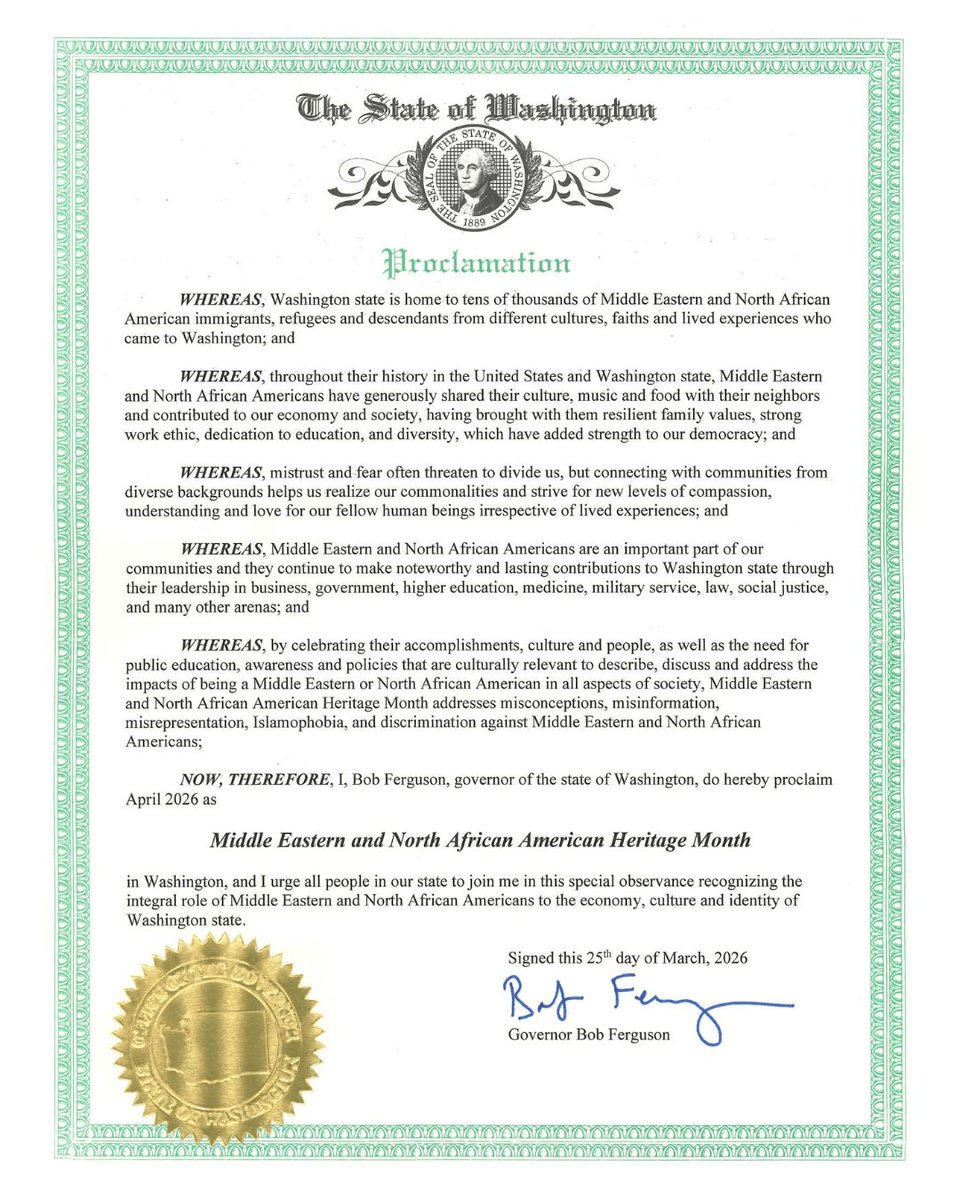 Governor Bob Ferguson tweet media