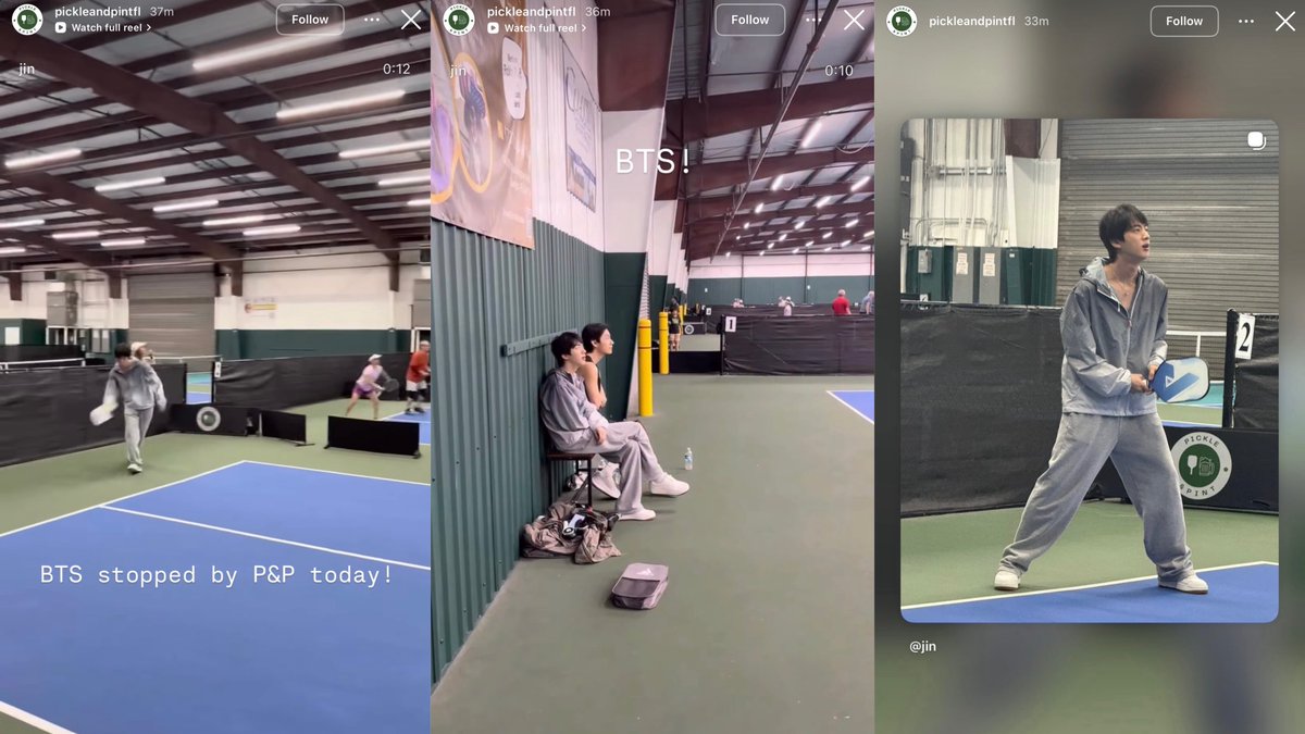 Pickle &amp; Pint Tampa Bay shared Jin’s posts on their Instagram stories! 

“BTS stopped by P&amp;P today!”

instagram.com/stories/pickle…