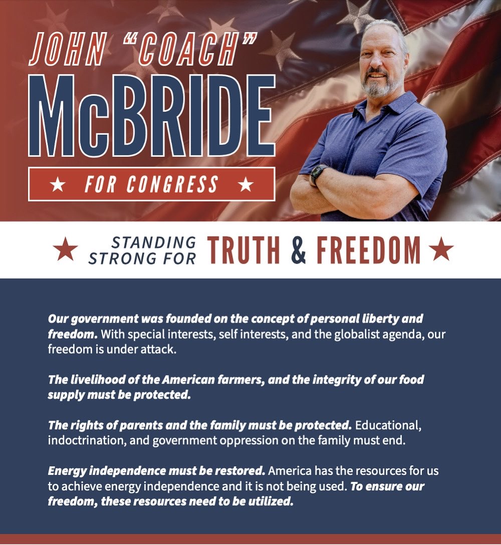 John McBride for Congress tweet media