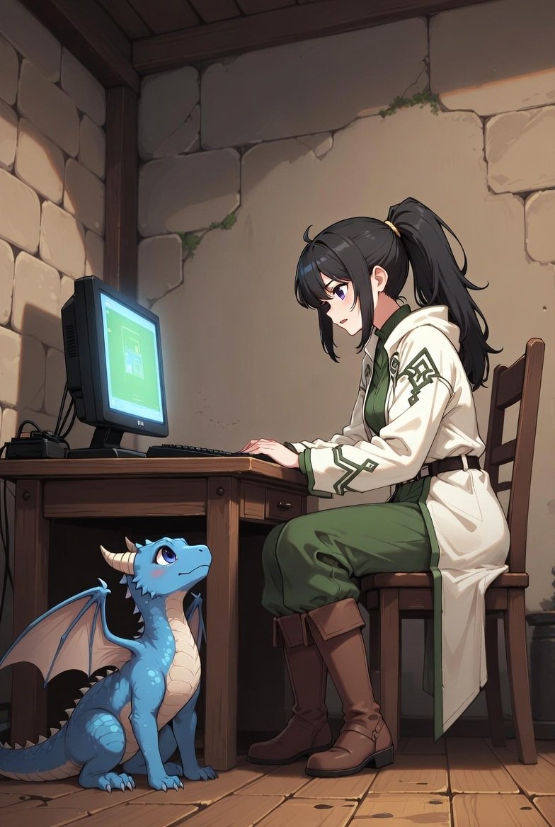 root_toor4444's tweet image. When you're so in the zone nobody else exists
#anime #aiart #work #lockin #pets