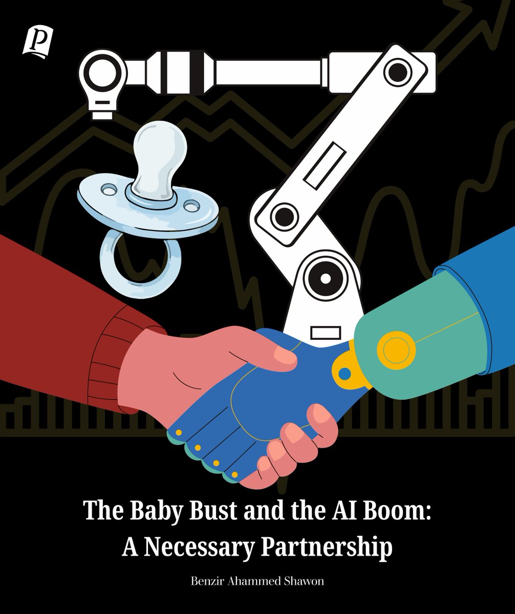 BDBenzir's tweet image. My latest piece in @ProgressMagBD.

The real crisis isn’t AI taking jobs—it’s a global “baby bust.”
Shrinking populations need AI to sustain productivity.
Here, I argue the future is human + machine, not human vs machine.

progressmagazine.net/the-baby-bust-…

#AI #Economy #FutureOfWork