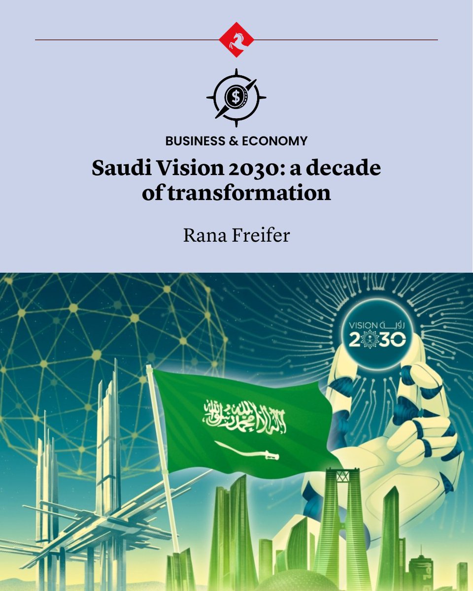 AlMajallaEN's tweet image. Saudi Vision 2030: a decade of transformation

en.majalla.com/node/330797

♦️ Nearly a decade after its launch, Saudi #Vision2030 has activated 1,290 initiatives, with 935 completed and about 93% of performance indicators meeting or nearly meeting their targets.

♦️ The programme